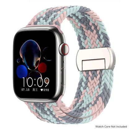 Magnetic Nylon Strap for Apple Watch Band Ultra 2 3 49mm 46mm 42mm Bracelet Iwatch Series 10 9 8 7 6 SE 5 4 38 45 41mm 44mm 40mm