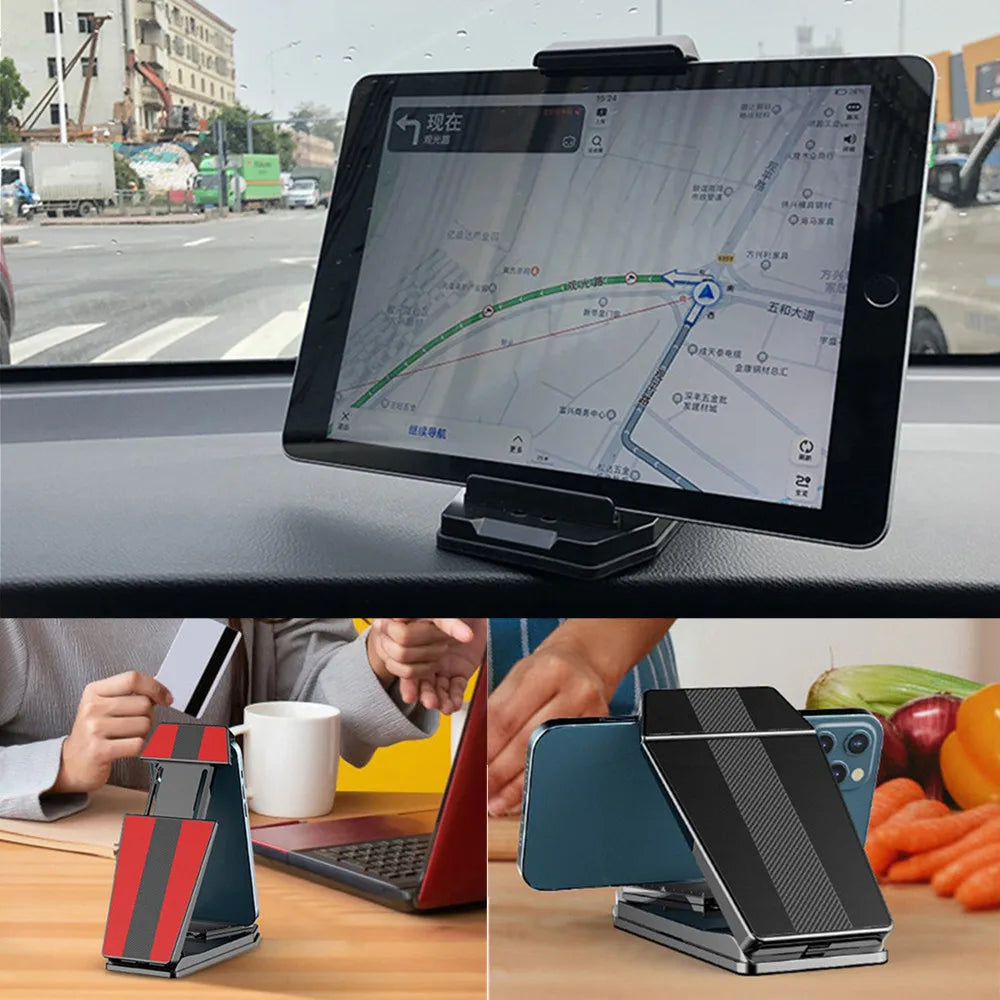 Universal Dashboard Tablet Phone Holder 4-10 Inch Cell Phone Tab Stand Anti Slip GPS Mount For Samsung Xiaomi Car Holder Bracket