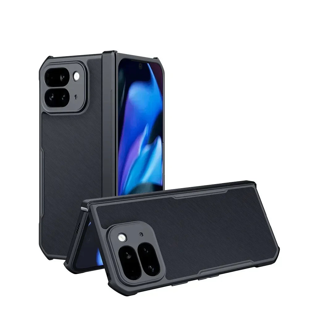 Cases For Google Pixel 9Pro Fold Phone Case Fold2 Fold Screen All-inclusive Anti-drop Pixel 9Pro Laser pattern Protective Covers