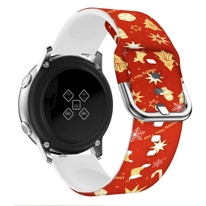 22mm 20mm Christmas Silicone Strap for Huawei Watch GT5 Pro/GT5 4 3 2e 46mm Fashion Bracelet Belt for Huawei Watch 3 4 Pro Band
