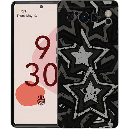 Star Art Phone Case For Google pixel 9 8 7 6 Pro 8A 6A 7A 5G Silicone Shockproof Black Cover Fundas