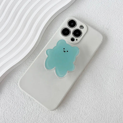 Acrylic Material Cartoon Cute Bear Design Phone Holder Foldable Grip