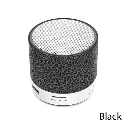Mini Bluetooth Speaker Wireless Loudspeaker with LED Light - USB SD Card AUX Subwoofer Portable Sound Column for PC Mobile Phone