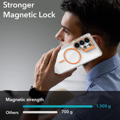 Magnetic Clear For Magsafe Phone Case For Samsung Galaxy S25 Edge FE S24 S23 Plus S22 Ultra A26 A17 A16 5G Camera Bracket Cover