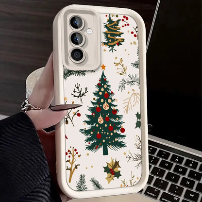 Christmas Tree Case for Samsung Galaxy S25 Ultra Plus S24 S23 S22 S21 S20 FE A73 A72 A71 A56 A55 A54 5G A52 A52S A51 4G Cover