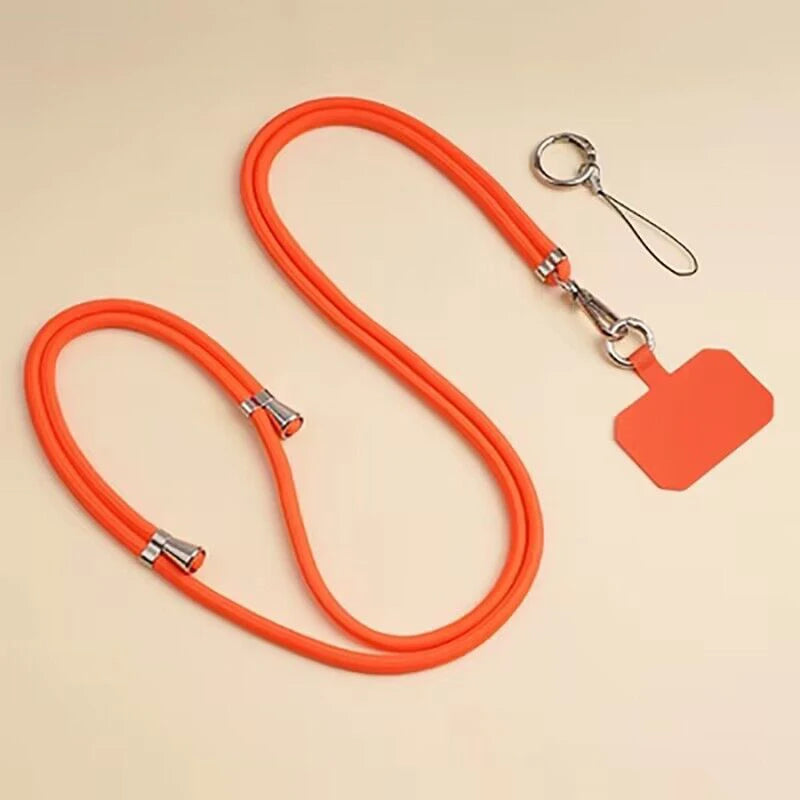 1pcs Crossbody Lanyard Necklace Strap Universal Mobile Phone Adjustment Long Hanging Rope With Clip Anti-Lost Lanyard