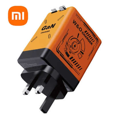 Xiaomi GaN120W Ultra Fast Charger With Retractable Type-C Lightning Cable Fast Charging Adapter For iPhone16 iPad Samsung Huawei
