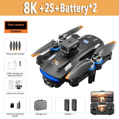 Original  M6 Drone 8K Professional HD Camera Drones 5G WIFI FPV Video 4k UAV With screen Remote control RC Quadcopter Dron