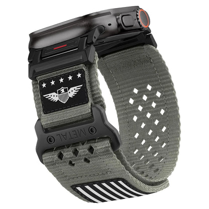 Rugged Nylon Strap for Apple Watch Ultra 2 49mm 46mm 44mm 45mm 42mm Sport bracelet correa iWatch Band series 10 9 7 6 5 4 8 se