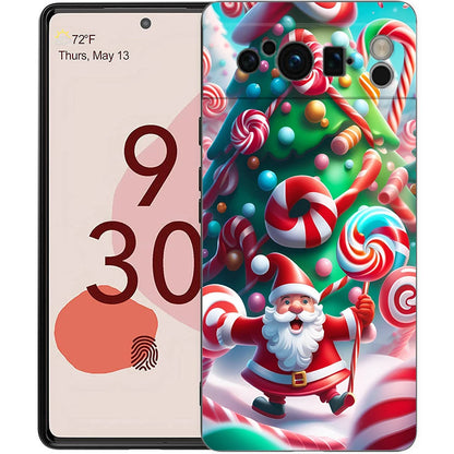 Phone Case Cover for Google Pixel 9 8 7 6 9A 8A 7A 6A Pro 10 9 Pro XL Soft TPU Shockproof Shell Capas Christmas Christmas Tree