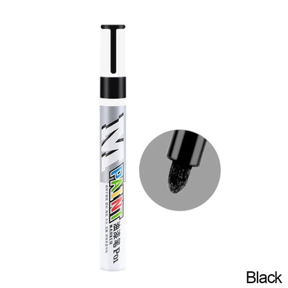 Car Paint Scratches Repair Brush Pen Waterproof Water Paint Marker Pen Car Tire Tread Care Automotive Black White Red Silver