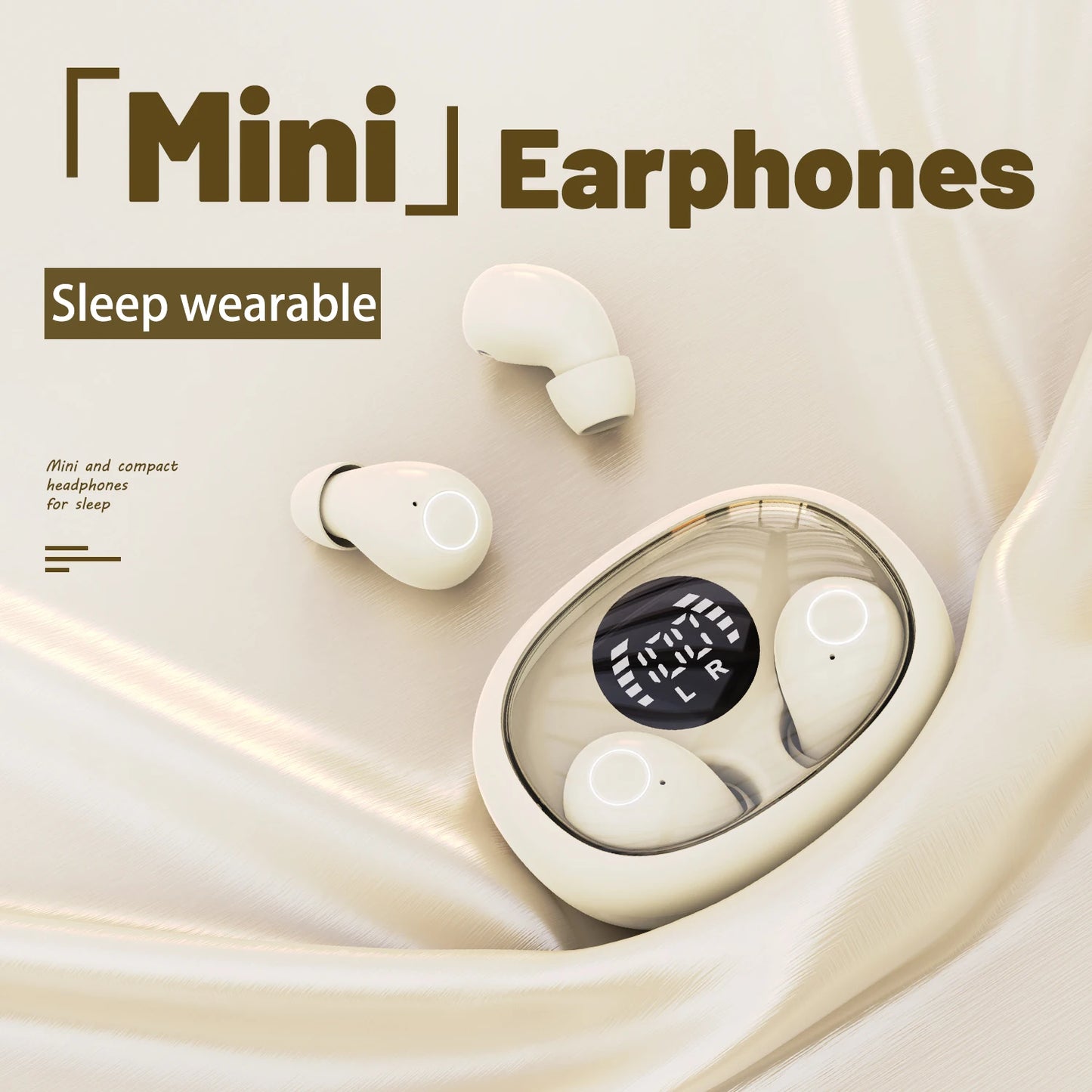 SK32 Sleeping Headphones Bluetooth Earphones Wireless Sports Invisible Mini Earbuds HIFI Bass Earphone For Xiaomi Redmi Headset
