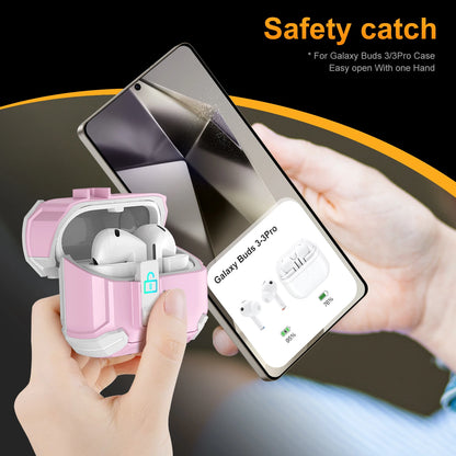 2025 New for Galaxy Buds 3 Pro Fudas Samsung Magnetic Lock Case With Phone-Stand Design Compatible with Magsafe Buds3 Buzz 3 pro