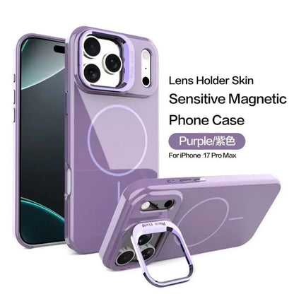 Bright high transparency magnetic case suitable for iPhone17Air 17Pro 16 15 14 13ProMax scratch resistant wireless charging case