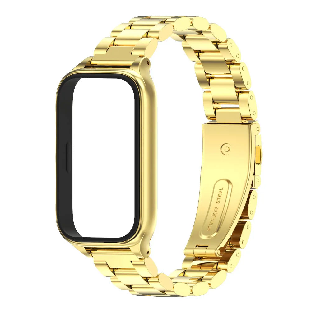For Xiaomi Smart Band 9 Active Strap Smart Bracelet Mi Band 9 Active Strap Metal Stainless Steel Replacement Wrist Watchband