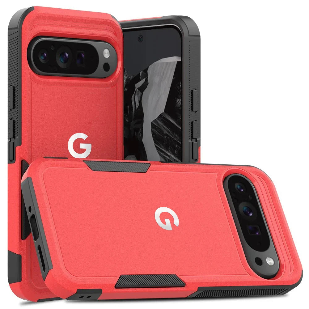 2IN1 Military Grade Anti-Drop OTT Armor Phone Case For Google Pixel 10 Pro XL 9 Pro 8 7 A Rugged Shockproof Protect Cover Funda
