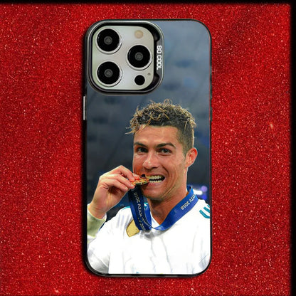 7 SPORT FOOTBALL Phone Case For iPhone 16,15,14,13,12,11,Mini,Pro,MAX Cr7 R-ROnAlDo Gray Drop Matte Shockproof Soft Cover