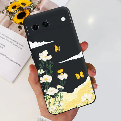 For Google Pixel 8A Case Stylish Painted Cover Soft TPU Shockproof Phone Case For Google Pixel 8 Pro Pixel8A Fundas Coque Bumper