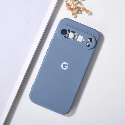 Original Case For Google Pixel 9 Pro XL Cases Liquid Silicone TPU Back Cover For Pixel 9 9Pro 9ProXL Shockproof Protective Coque