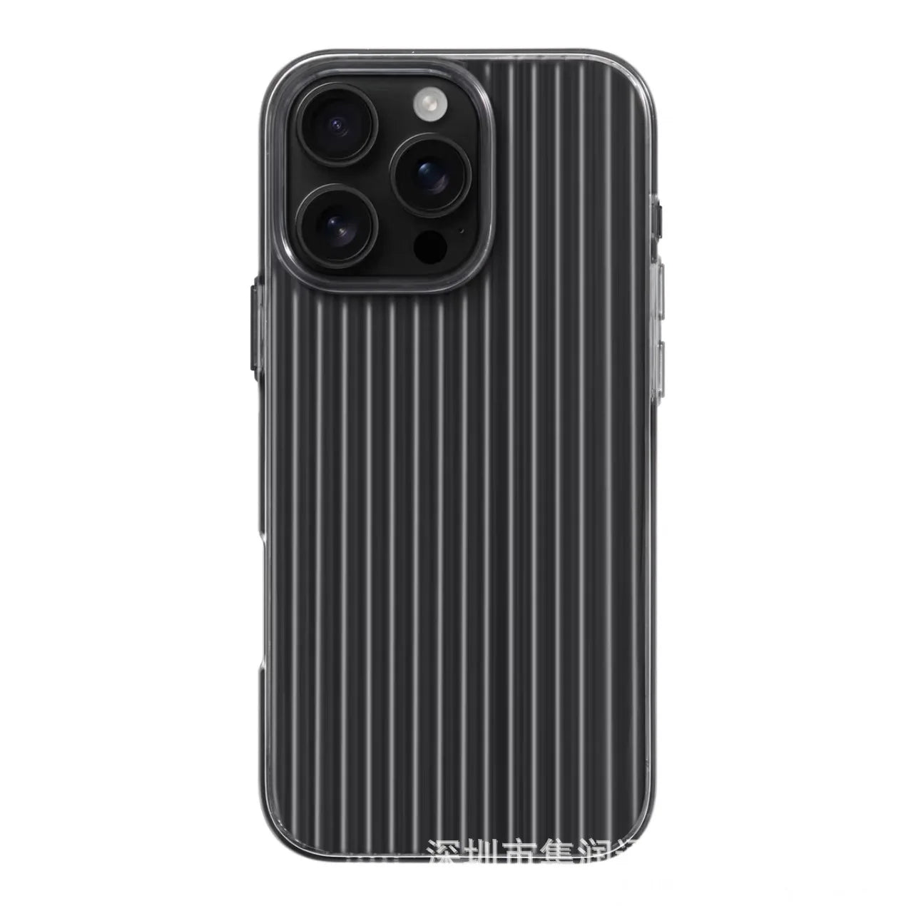 Phone Case with Corrugated Pattern Magsafe Magnetic Supoort Wireless Charge  for IPhone16 15 14 13 12 17 Non-slip Bumper Hard PC