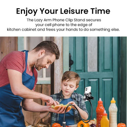 Universal Adjustable Lazy Phone Stand Rotatable Desktop Bedside Mobile Stand for Live Streaming Selfies - Phone Accessories