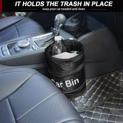 Collapsible Black Car Trash Can Pack Trash Bag Rubbish Waste Bin for Little Leak Proof Car Cooler Bag Garbage Bag Wastebasket