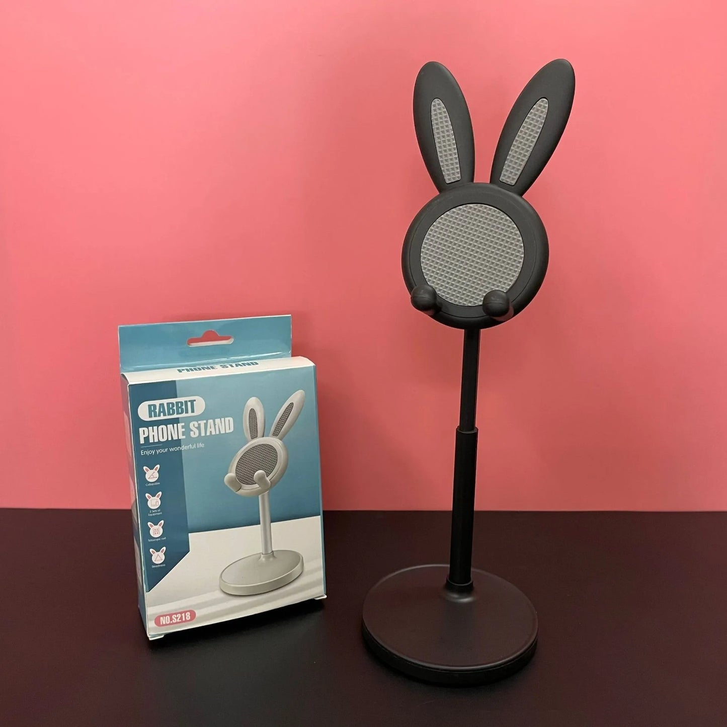Cute Cartoon Bunny Phone Stand Desktop Cell Phone Stand For iPhone IPad Samsung Smartphone Adjustable Phone Holder Table Support