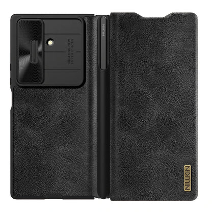 Nillkin for Samsung Galaxy Z Fold 7 5G Case Qin Flip Leather Case Luxury With Customs  S-Pen 360 Protection Cover