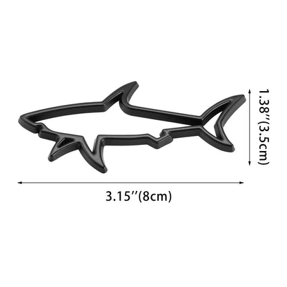 3D Metal Car Styling Sticker Hollow Shark Emblem Badge Decals Automobiles Motorcycle Car Label Scratch Sticker Universal