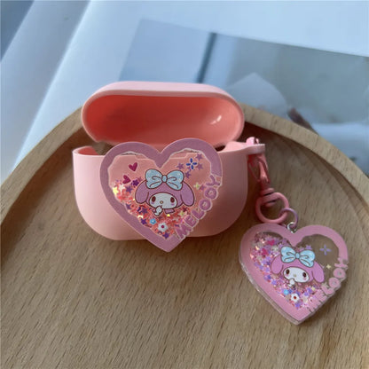 Cartoon Earphone Case Cover For Samsung Galaxy Buds 3 Galaxy Buds3 Pro Protector Silicone Headphones Protective Box With Keyring