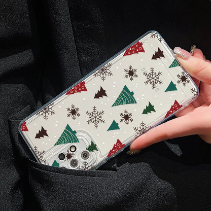 Merry Christmas Phone Case For Samsung A55 5G S24 Ultra A54 A53 A35 A15 A16 S23 FE S22 S21 S20 FE Soft TPU Carcasa Funda Cover