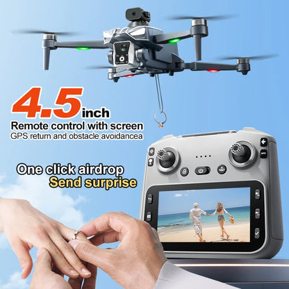 2026 K18 Max 8K Camera Drone 360° Obstacle Avoidance Panoramic Shooting 5G GPS Brushless Motor With Screen Remote Control Drone
