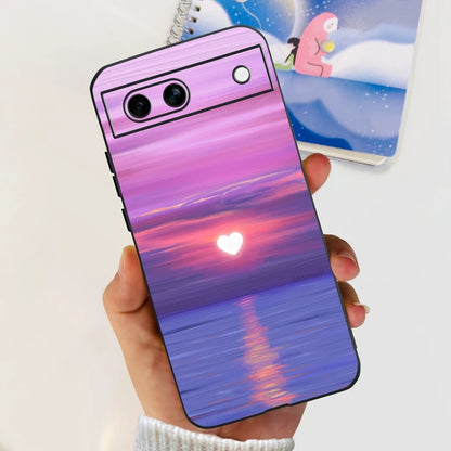 For Google Pixel 8A Case Stylish Painted Cover Soft TPU Shockproof Phone Case For Google Pixel 8 Pro Pixel8A Fundas Coque Bumper