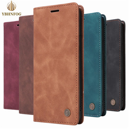 Leather Flip Case For iPhone 16 Pro 15 14 Plus 13 Pro 11 12 Pro MAX X XS XR 6 6S 7 8 Plus Holder Wallet Stand Phone Bags Cover