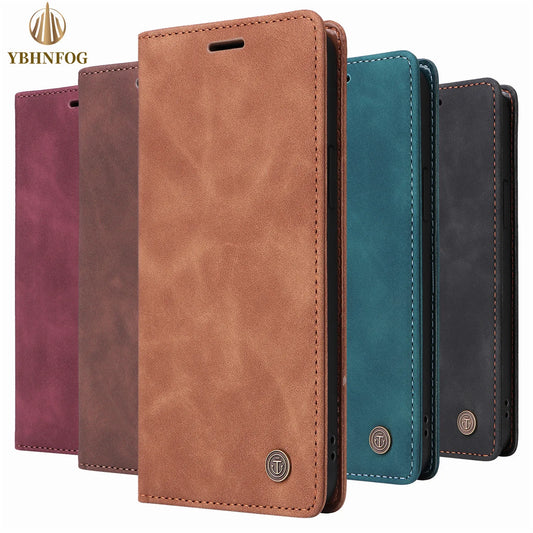 Leather Flip Case For iPhone 16 Pro 15 14 Plus 13 Pro 11 12 Pro MAX X XS XR 6 6S 7 8 Plus Holder Wallet Stand Phone Bags Cover