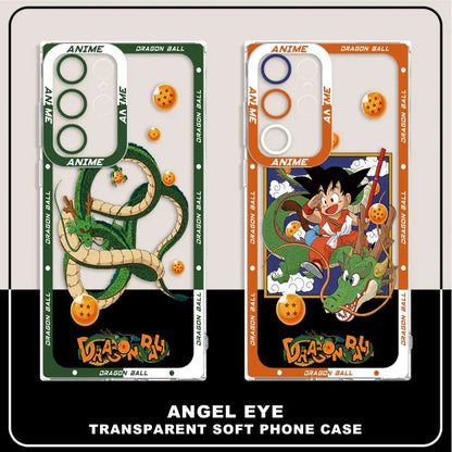 Case for Samsung Galaxy S24 S25 Edge S22 FE S23 Ultra S21 S20 Plus Note 20 Ultra 10 Clear Phone Cover Dragon Ball Manga Shenron