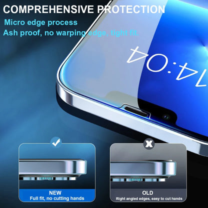 5pcs Tempered Glass for iPhone 17 16 15 14 13 12 Pro Max Screen Protector for iPhone 12Mini 13Mini 14 Plus 14Pro Glass 16Pro Max