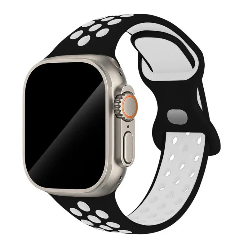 Strap For Apple Watch Band 46mm 44mm 49mm 45mm 40mm 41mm 38 42mm correa Breathable bracelet iwatch series 10 8 SE 7 6 5 9 Ultra