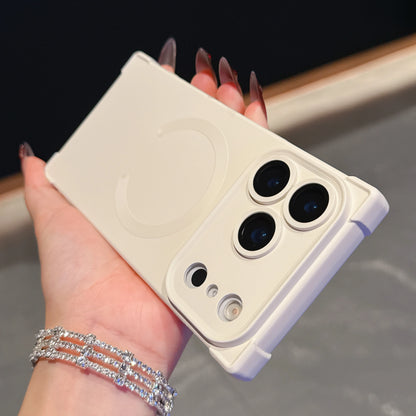 Shockproof Frosted Magnetic Phone Case For iPhone 17 Air 16 15 14 Plus 13 Pro Max For Magsafe Wireless Charging Soft TPU Cover