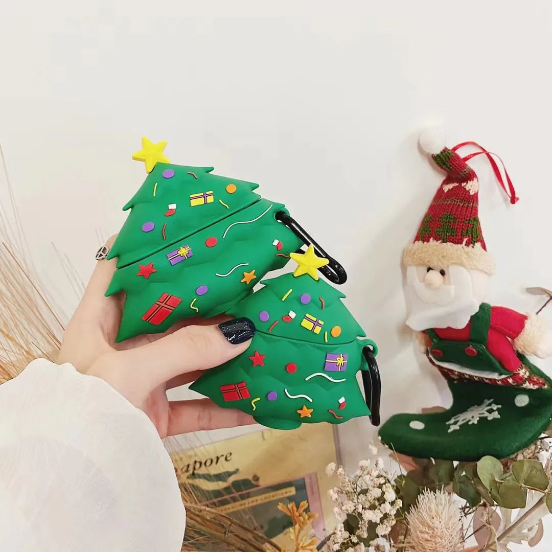 Christmas tree Case For AirPods Pro3 Cartoon silicone soft shell For AirPods 4 Pro2 Cover Earphone Accessories