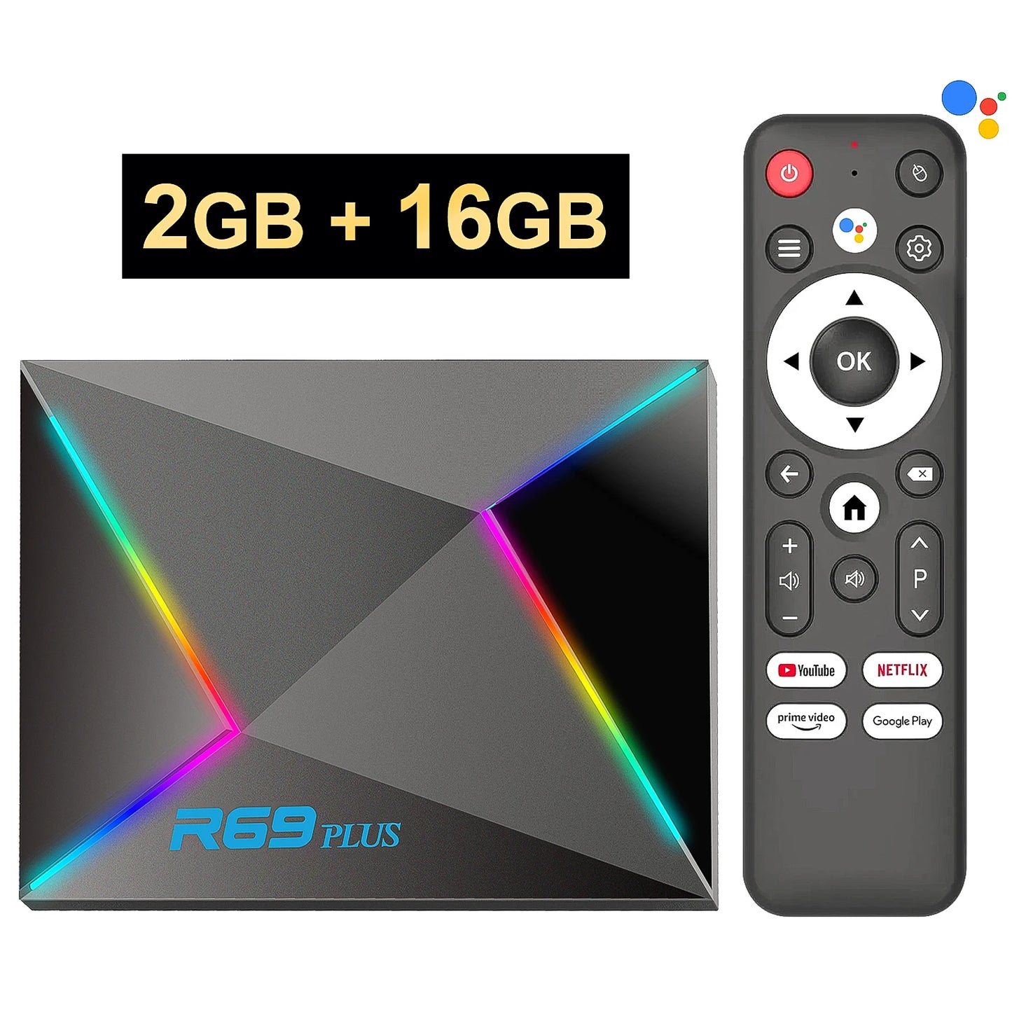 R69 Plus Voice Control TV Box Ultra HD 8K Allwinner H728 Octa Core Support Netflix tv box WIFI 6 Set Top Box