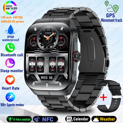 2025 New HD  AMOLED screen For OPPO Watch 4 Pro Sports Smart Watches Men GPS Track Waterproof Bluetooth Call NFC Smart Watch