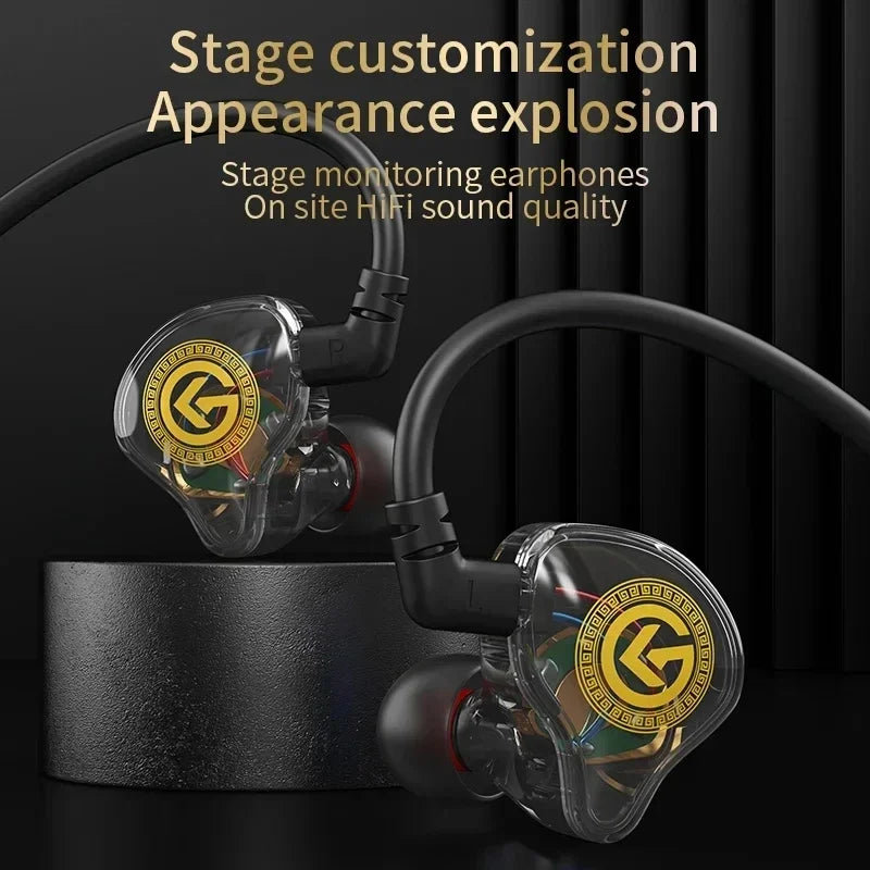 VIKEFON Wired Earphone 3.5mm Type C Digital Chip In Ear Headphone Wire-controlled Headset With Mic For iPhone 15 Android Samsung