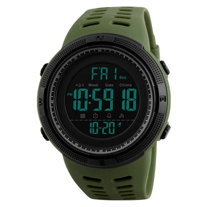 Men’s Military Sports Electronic Watch with Multifunctional Luminous LED Digital Display – Waterproof Wristwatch for Boys, Students, Teens, and Outdoor Activities