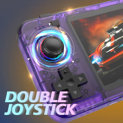 BOYHOM Green R36H Retro Video Game Console 3.5‘’ IPS Screen RK3326 3000 mAh Open Linux System Portable Player 64GB 128GB