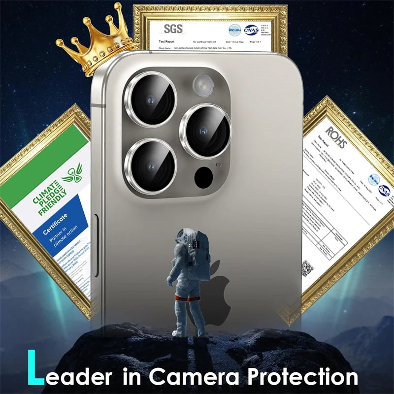 HD Clear Tempered Glass Camera Lens Protector for IPhone 16 15 14 13 11 Pro Max Plus 12 Mini 16Pro Ring Individual Lens Cover