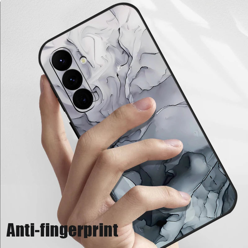Colorful Marble Case For Samsung Galaxy S24 S23 S22 Ultra S21 S20 FE A16 A15 A25 A34 A35 A55 A52 A53 A54 5G S25 Lanyard Cover