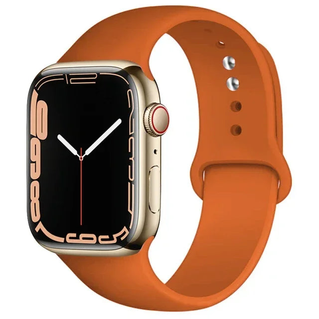 Silicone Band For Apple Watch strap 46mm 44mm 45mm 40mm 41mm 42-38mm 49mm sport bracelet iwatch series 11 10 9 8 7 6 5 SE Ultra3