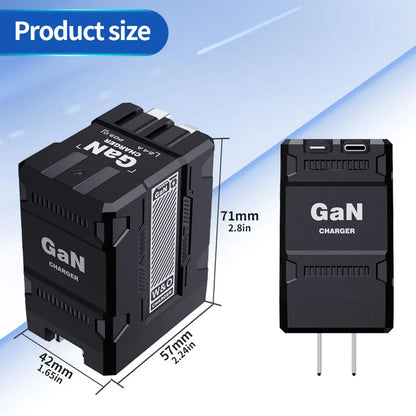 Total 20W USB C Charger GaN Fast Charging Wall Charger For iPhone Samsung Xiaomi Quick Charge EU/US Plug Phone Charger Adapter