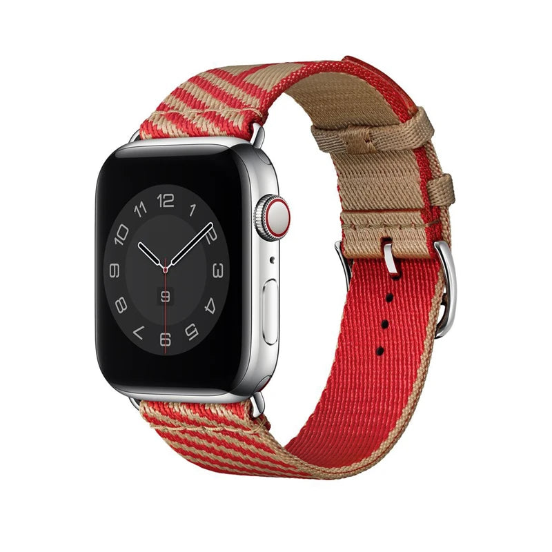 Jumping Single Tour Strap For Apple Watch 11 10 9 SE 3 45mm 41mm 46mm 40mm 42mm 44mm Woven Nylon Strap For iWatch Ultra 3 2 49mm